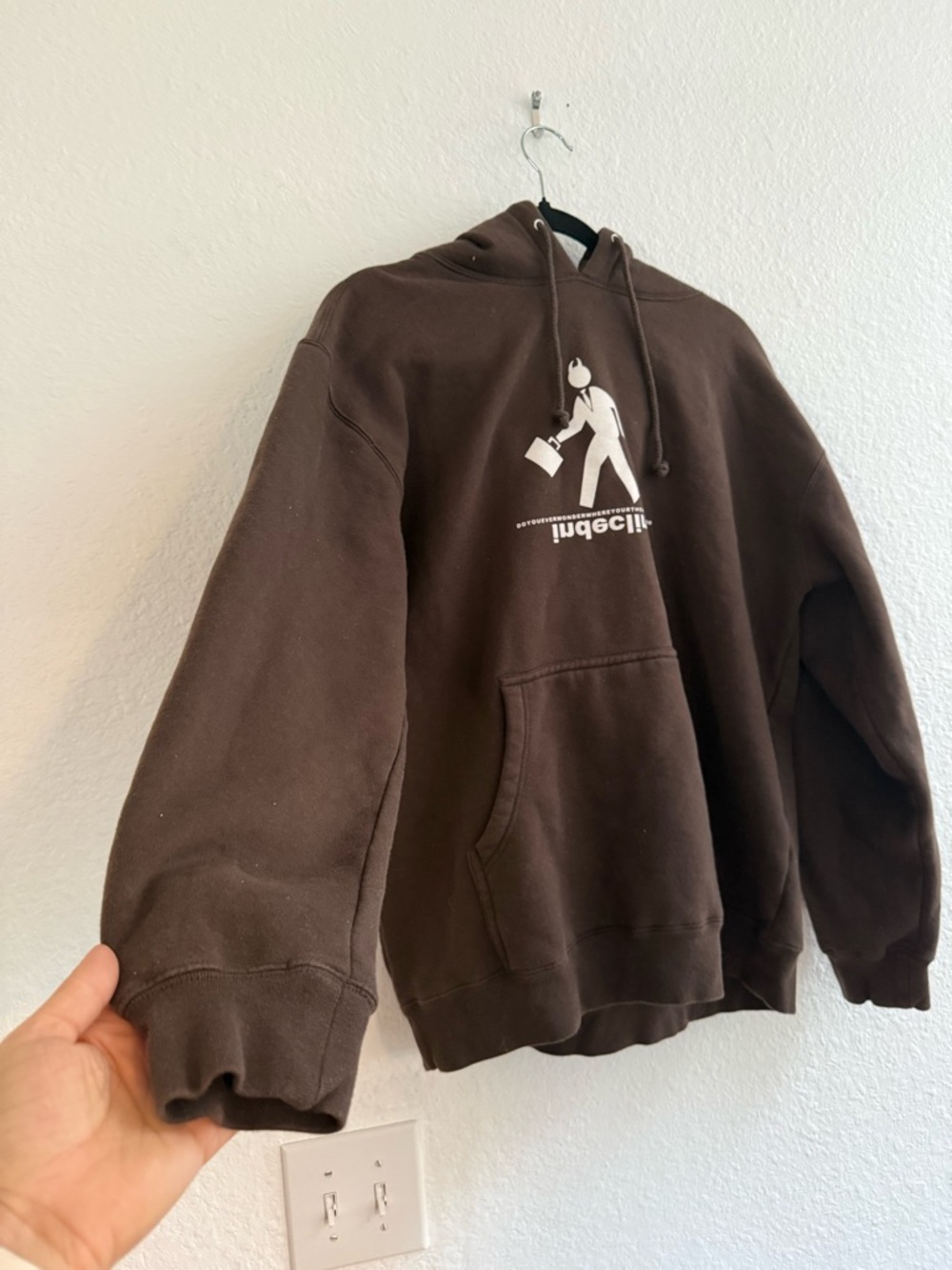 Y2K Indecline Hooded Sweatshirt - Casual Men’s Pullover - Picture 3 of 5